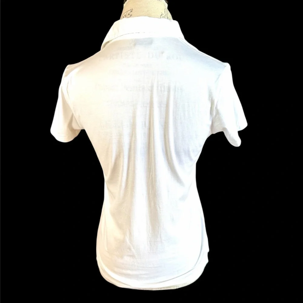 Ralph Lauren Golf ‘TAILORED GOLF FIT’ White Polo Shirt Sz S Retail $168 - Picture 4 of 7